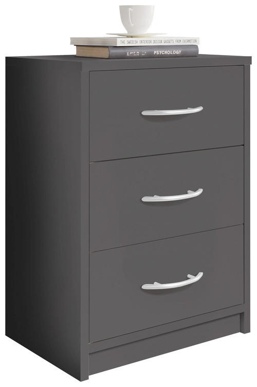 SÄNGBORD i grafitfärgad - grafitfärgad, Basics (38,5/54/28,2cm) - Best Price