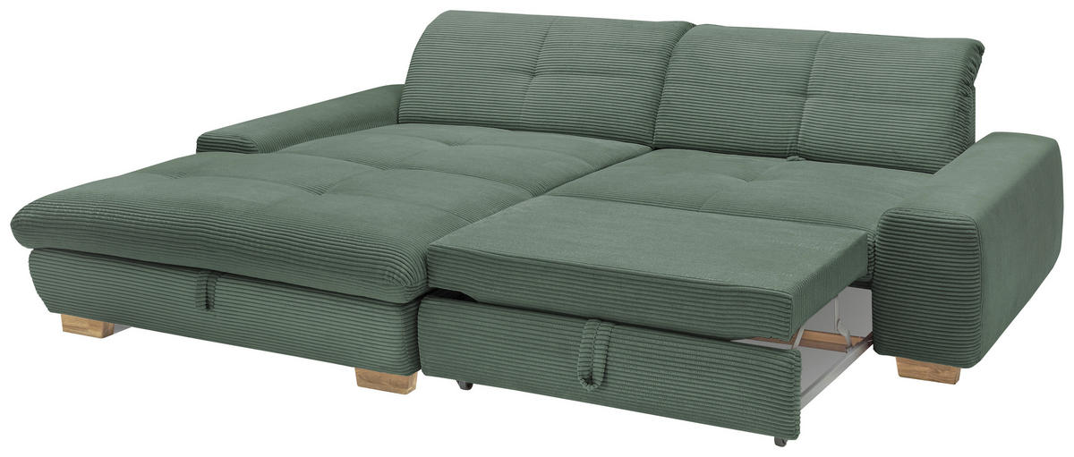 Freisteller von SetOne by Musterring ECKSOFA Olivgrün Cord.