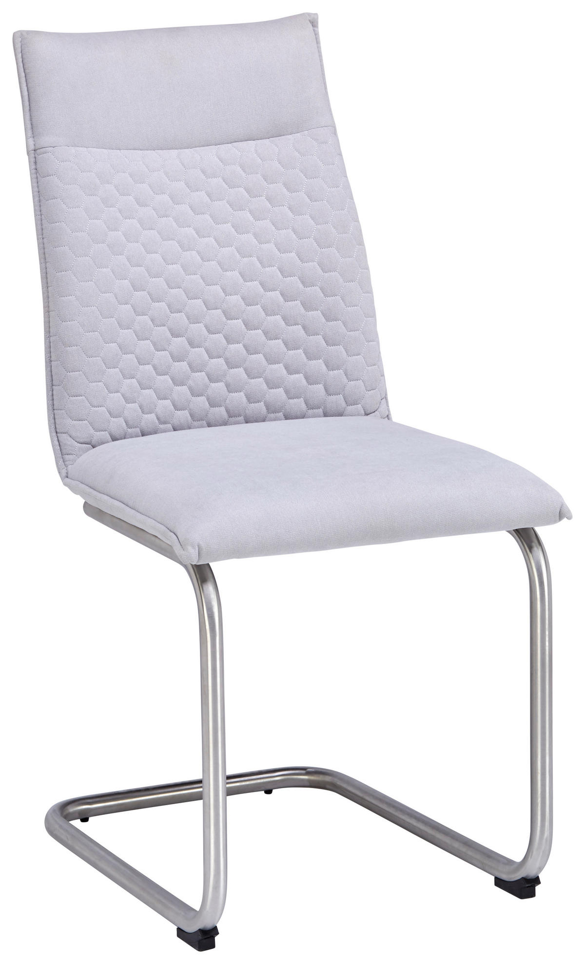 SCAUN BUCATARIE din metal, textil gri deschis  - gri deschis/culoare inox, Design, metal/textil (47/92/59cm) - Xora