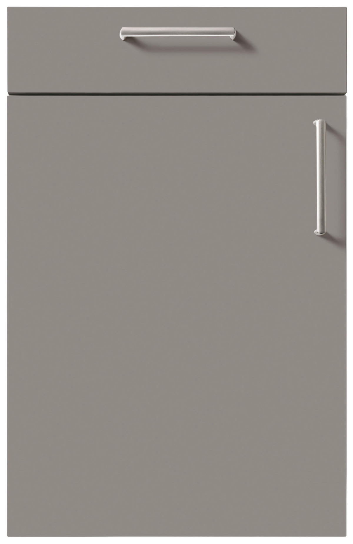 EINBAUKÜCHE FINA MATT  - Grau, Design, Holzwerkstoff - Novel