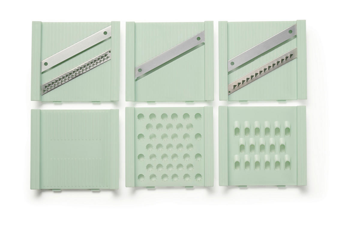 SALATSCHLEUDERSET  - Klar/Hellgrün, Basics, Kunststoff/Metall - Homeware Profession.
