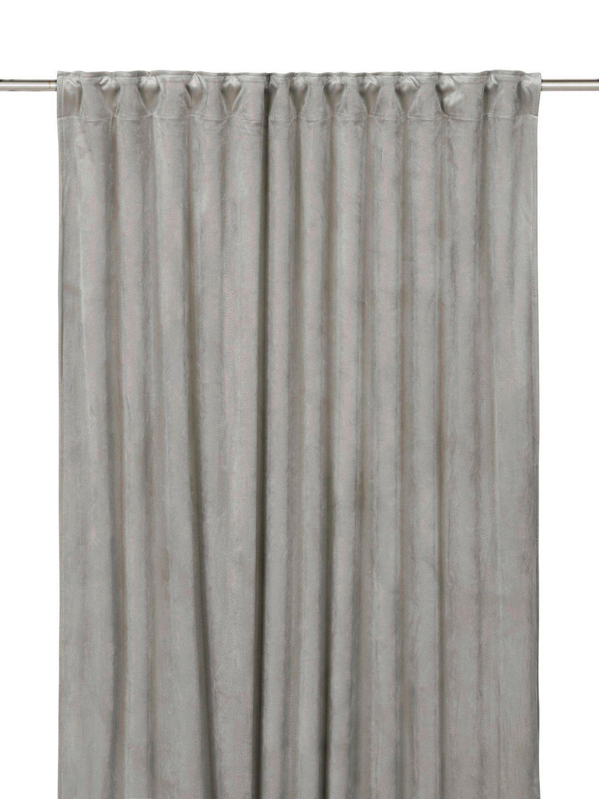 FERTIGVORHANG black-out (lichtundurchlässig)  - Grau, Basics, Textil (135/280cm)