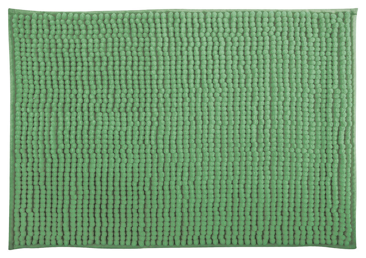 BADTEPPICH Grün 50/80 cm  - Grün, KONVENTIONELL (50/80cm) - Spirella