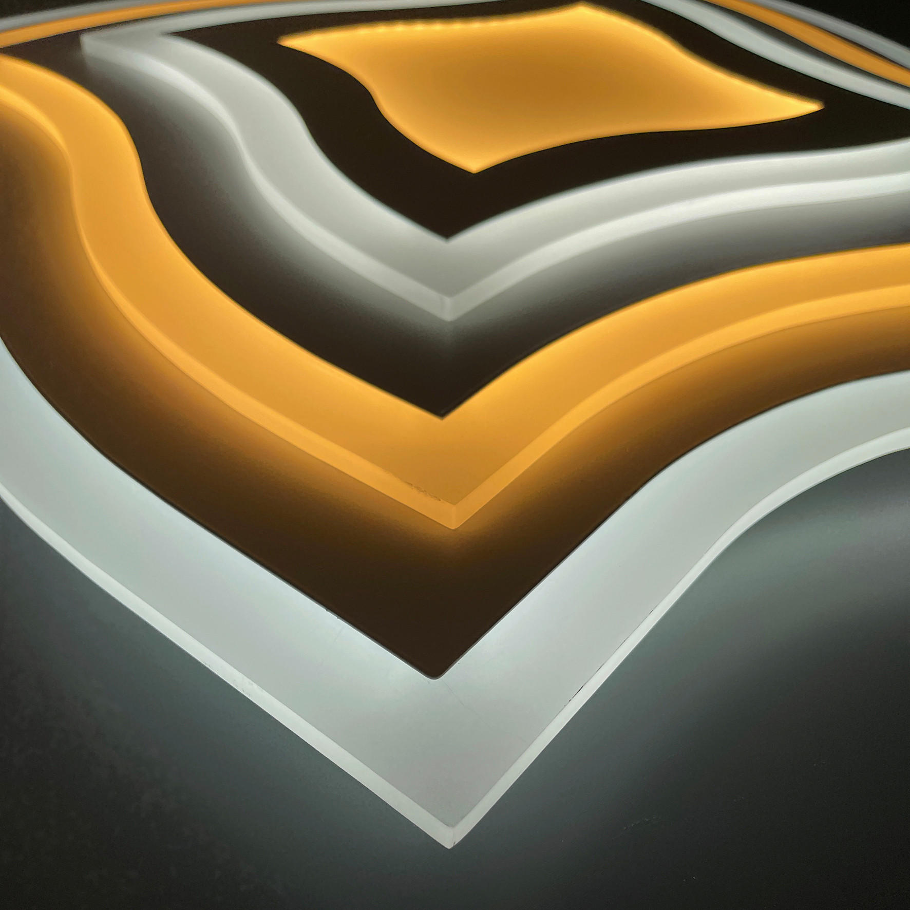 LED-DECKENLEUCHTE     - Weiss, Design, Kunststoff (60/60cm) - Fischer & Honsel