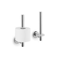 DRŽAČ TOALETNOG PAPIRA  srebrne boje    - srebrne boje, Basics (25/6/10.5cm) - Zack