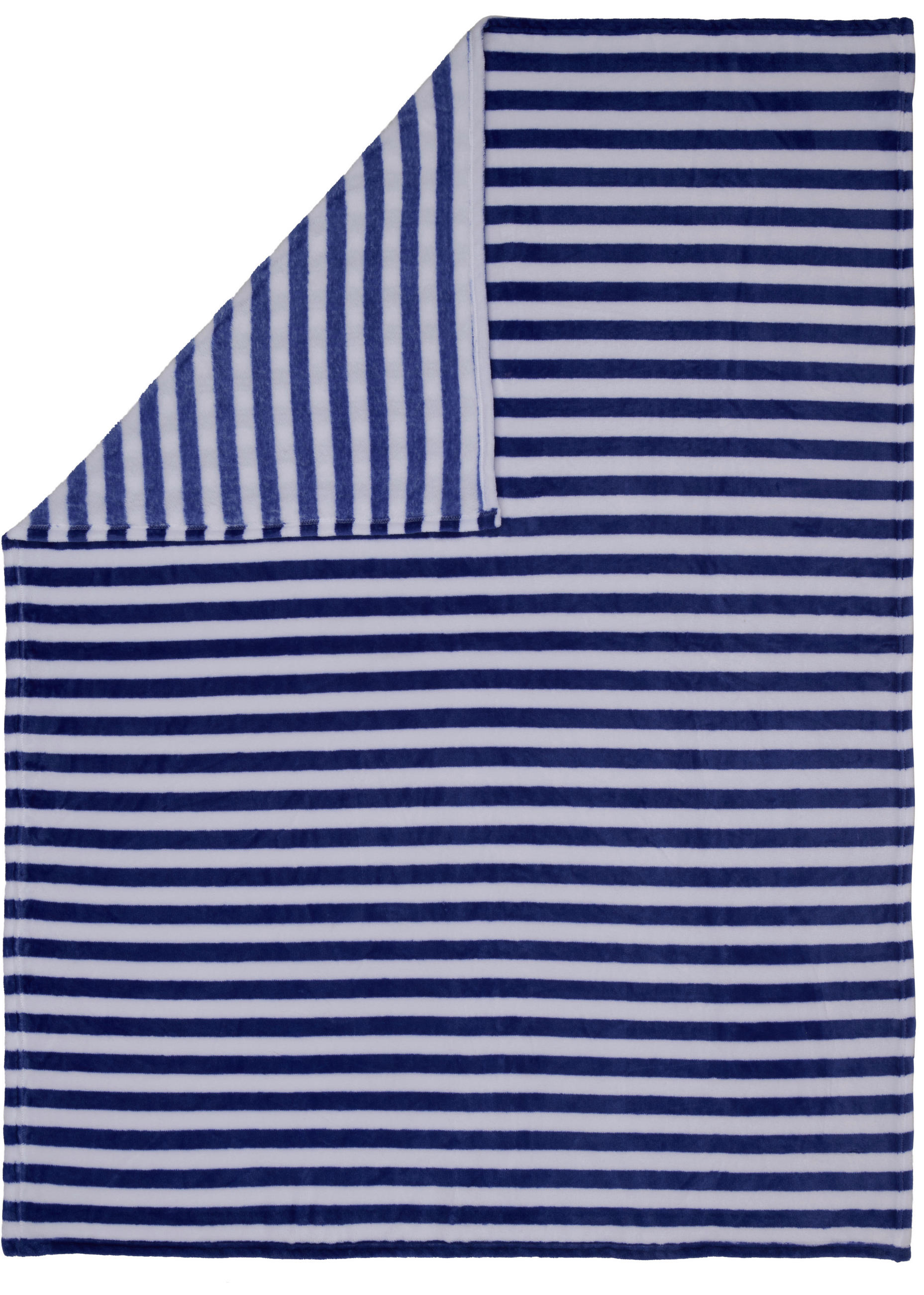 PĂTURĂ PENTRU CANAPEA 130/170 cm  - albastru/ecru, Basics, textil (130/170cm) - Novel