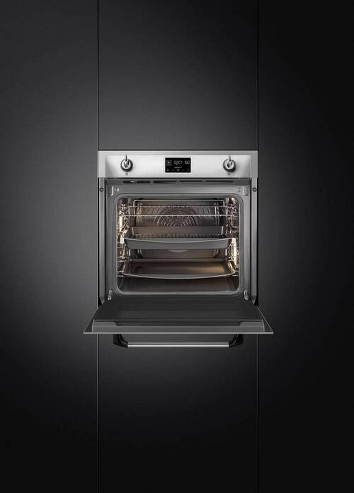 EINBAUBACKOFEN SOP6902S2PX  - Creme, Basics, Glas/Metall (59,7/59,2/54,8cm) - SMEG