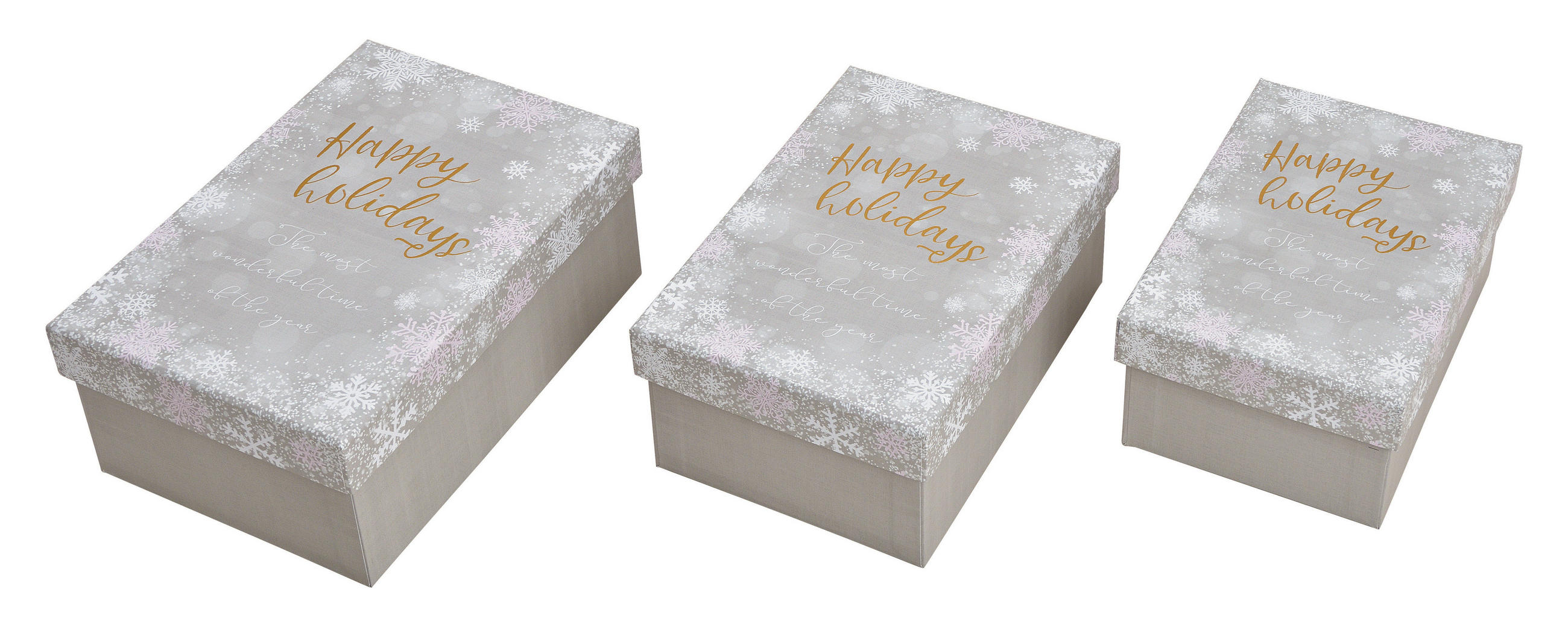 GESCHENKBOXENSET   Silberfarben  - Silberfarben, KONVENTIONELL, Papier (22/8/14cm)