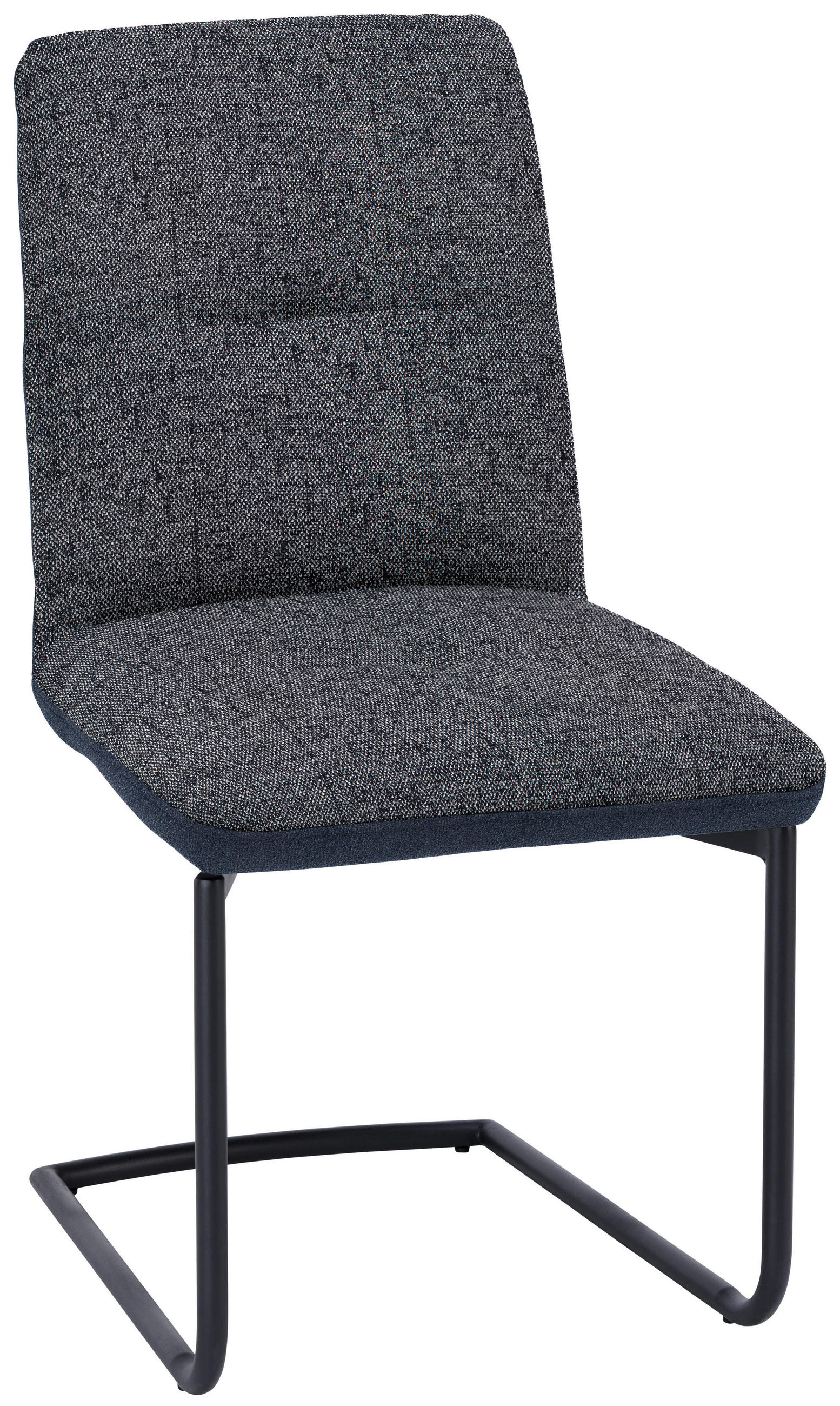 SCHWINGSTUHL  in Stahl Flachgewebe  - Schwarz, Design, Textil/Metall (48/91/62cm) - Dieter Knoll