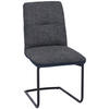 SCHWINGSTUHL  in Stahl Flachgewebe  - Schwarz, Design, Textil/Metall (48/91/62cm) - Dieter Knoll