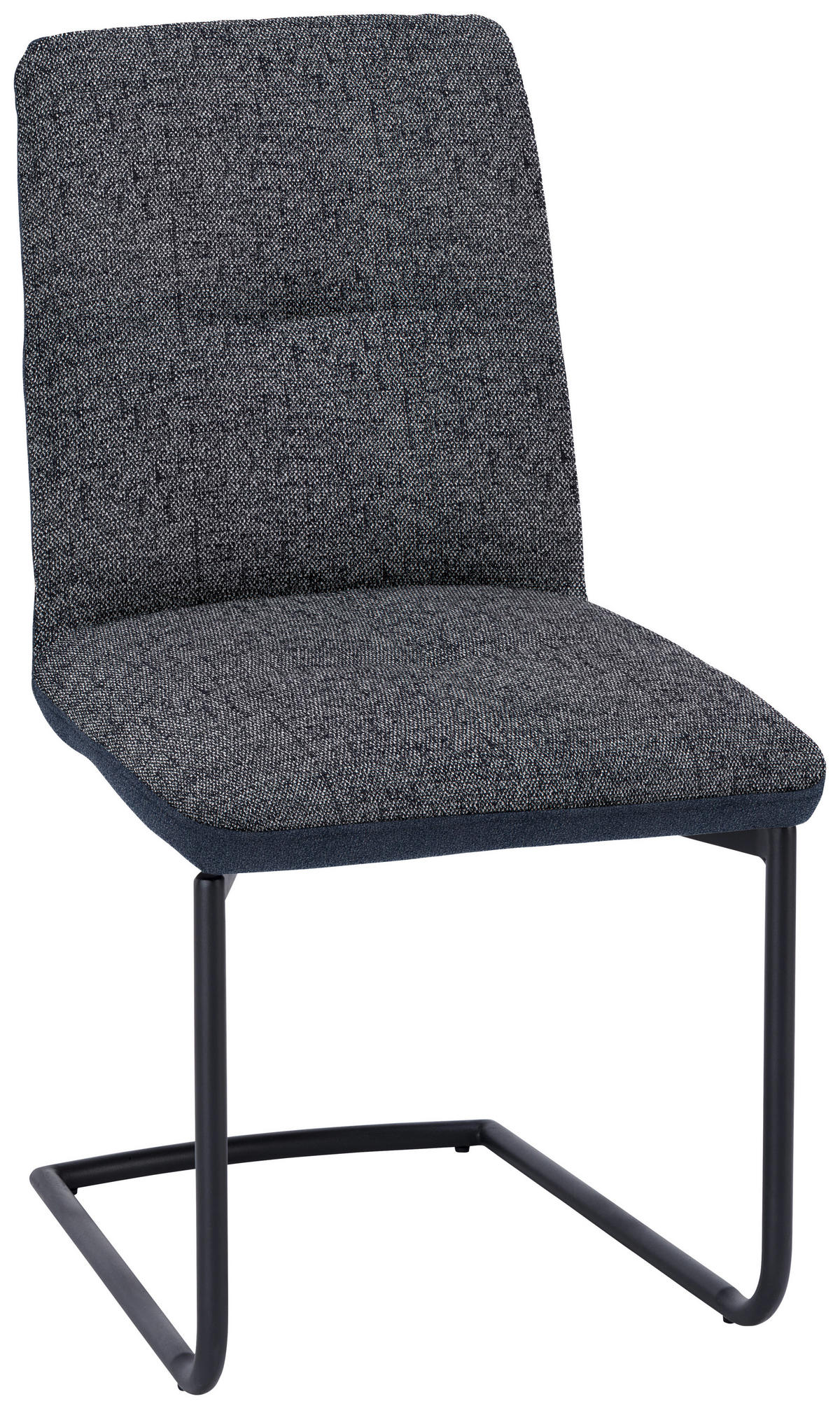 SCHWINGSTUHL  in Stahl Flachgewebe  - Schwarz, Design, Textil/Metall (48/91/62cm) - Dieter Knoll
