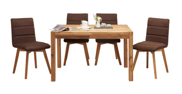 ESSTISCH in Holz 120/80/75 cm  - Eichefarben, KONVENTIONELL, Holz (120/80/75cm) - Carryhome