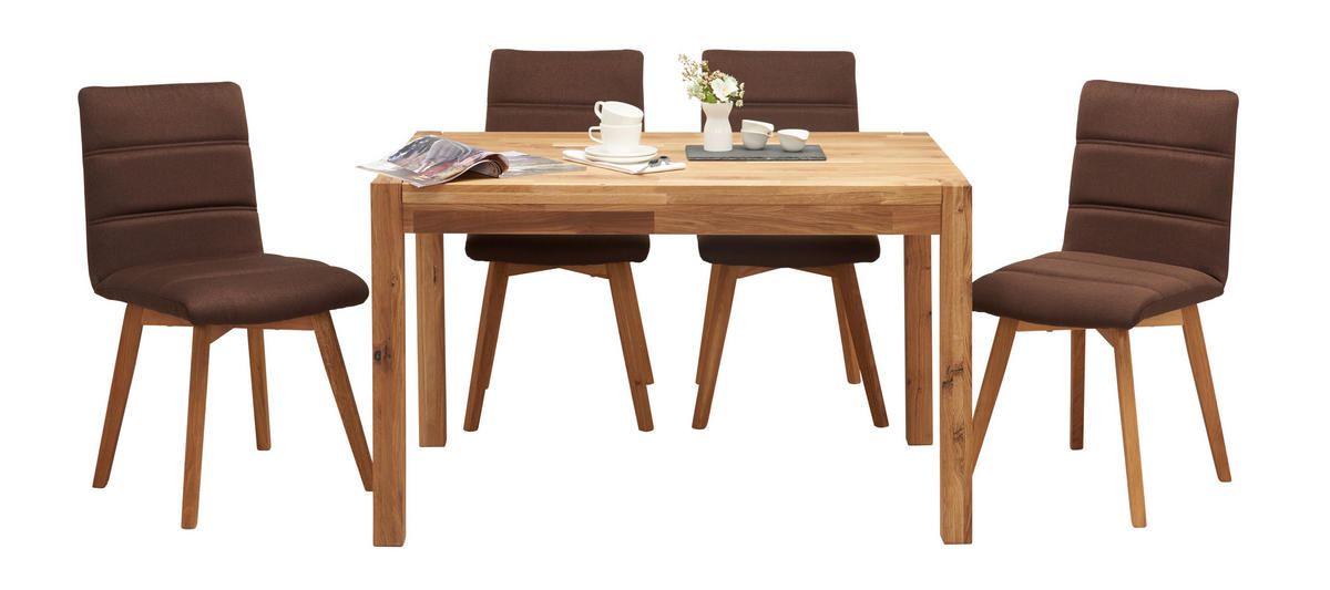 JEDÁLENSKÝ STÔL, divoký dub, farba duba, 120/80/75 cm - farba duba, Konventionell, drevo (120/80/75cm) - Carryhome