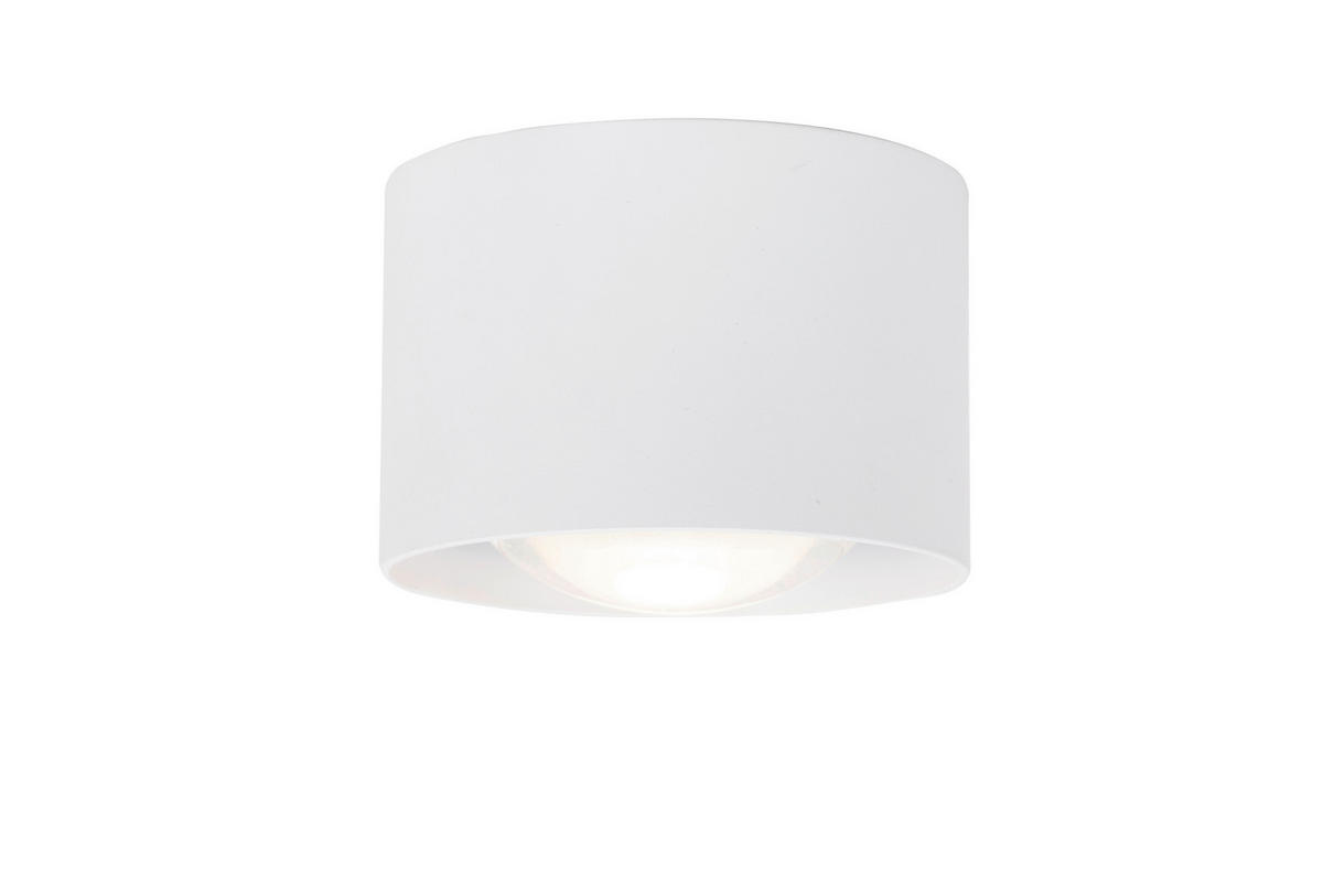 LED-SPOTKOPF Puk 8,5/6 cm  - Weiß, Design, Metall (8,5/6cm) - Novel