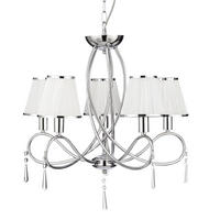 Lampă suspendată - alb, Basics, metal/textil (55/120/59cm)