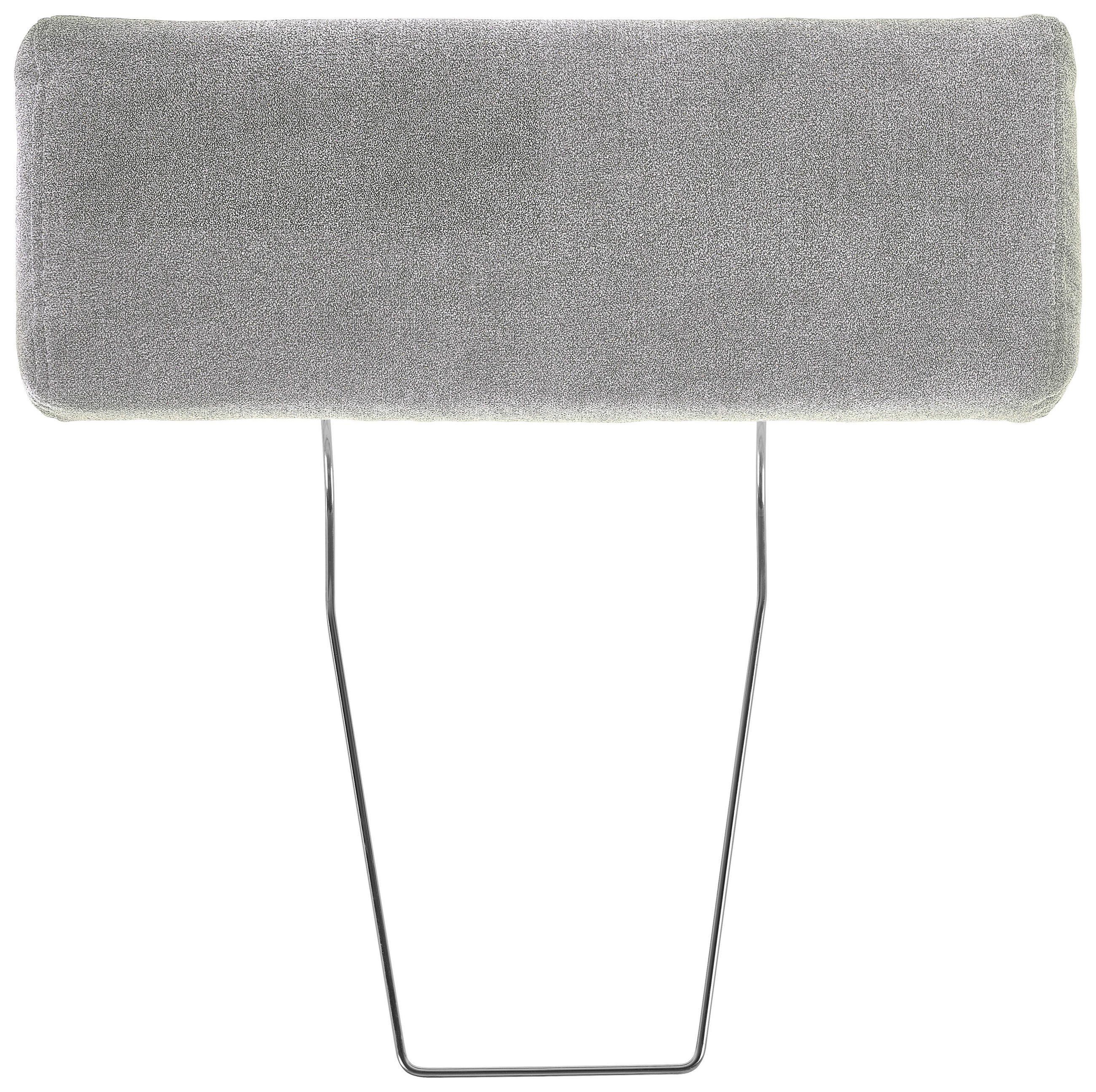 KOPFSTÜTZE in Velours  - Silberfarben, Konventionell, Textil (55/21/10cm) - Hom`in