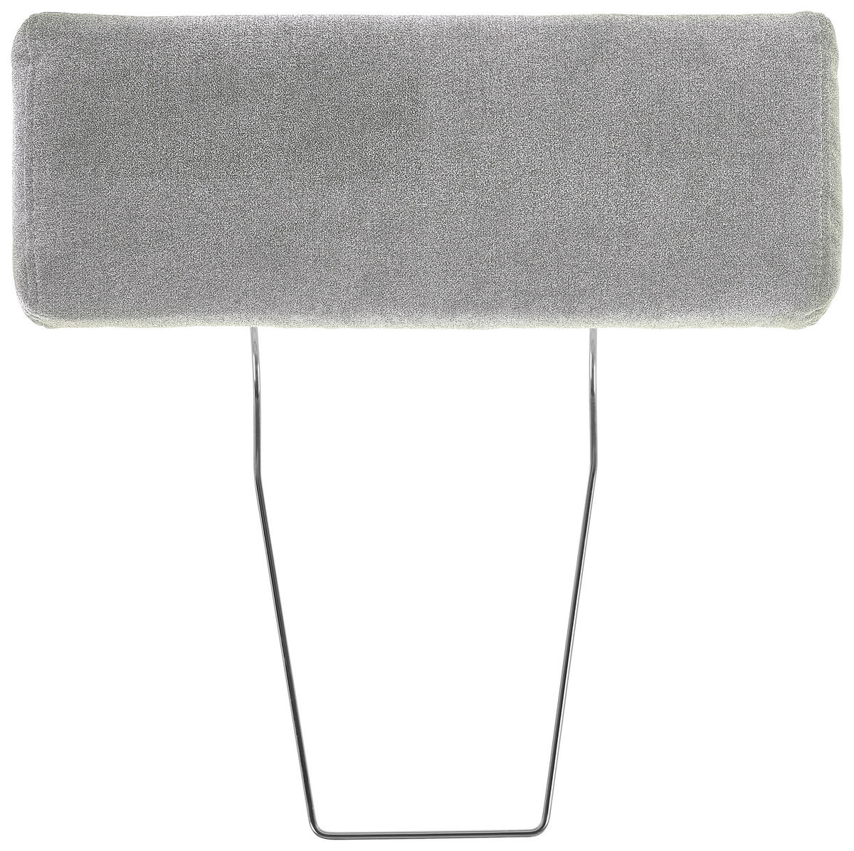 KOPFSTÜTZE in Velours  - Silberfarben, Konventionell, Textil (55/21/10cm) - Hom`in