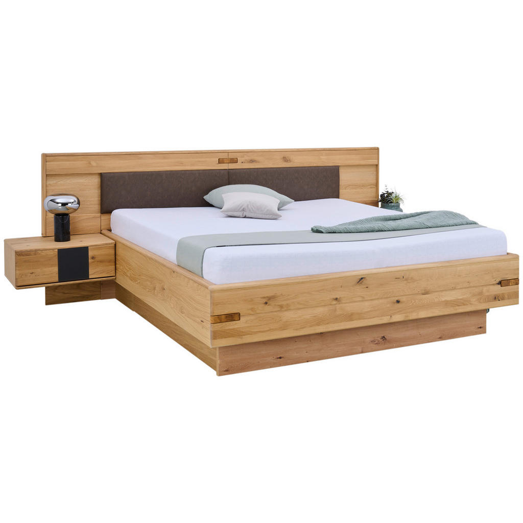 Linea Natura POSTEĽ S NOČNÝMI STOLÍKMI, 180/200 cm, dub bianco