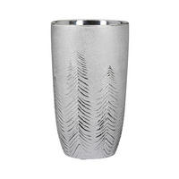 VASE  - Silberfarben, Basics, Keramik (11,5/20,5cm)