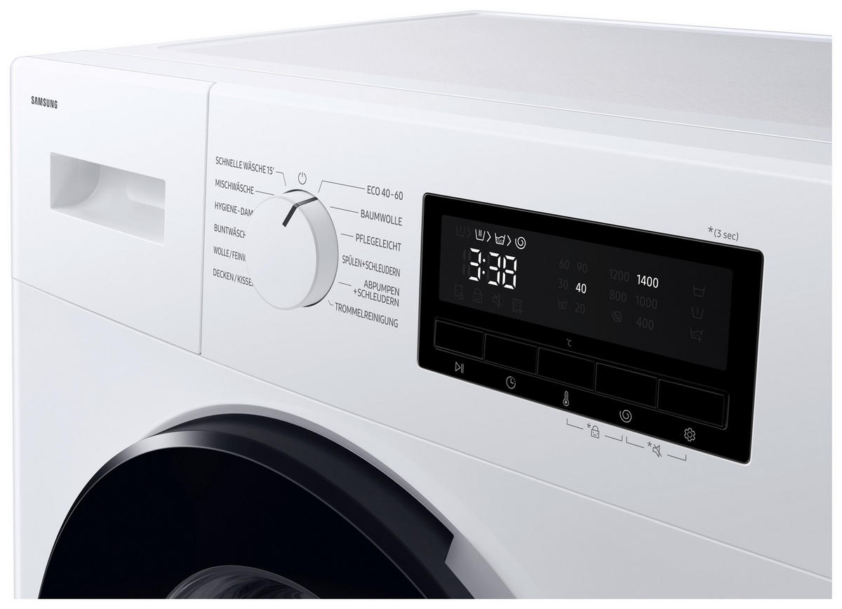 WASCHMASCHINE   - Weiß, Basics, Kunststoff/Metall (59,5/85/46,5cm) - Samsung