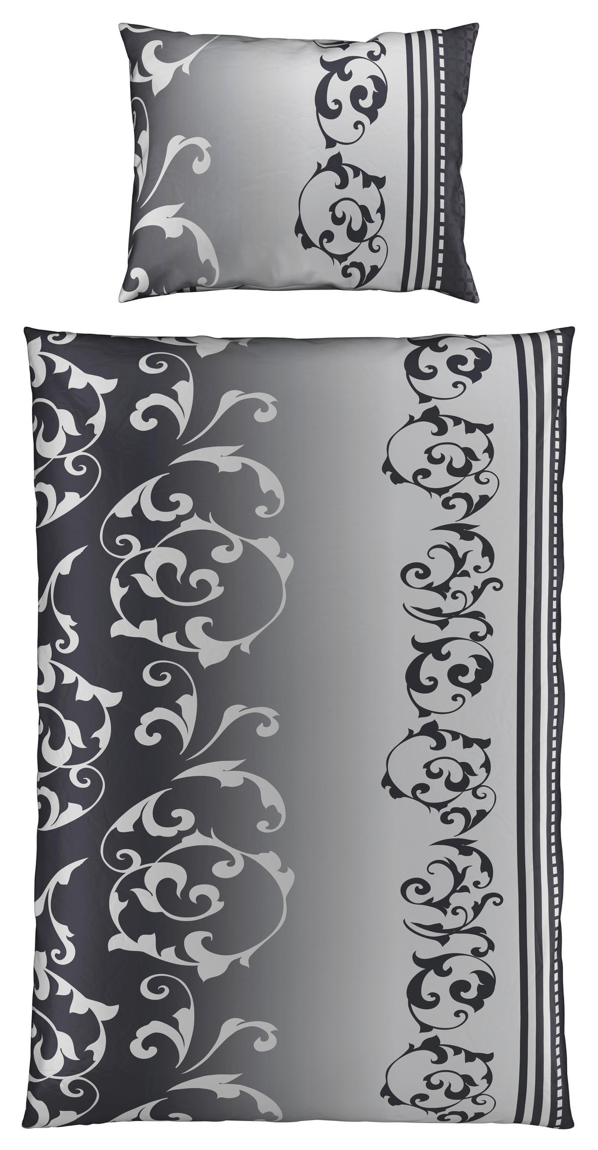 POSTEĽNÁ BIELIZEŇ, mikrovlákno, sivá, 140/200 cm - sivá, Konventionell, textil (140/200cm) - Boxxx