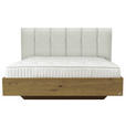 BOXSPRINGBETT 180/200 cm  in Wildeiche, Grauweiß  - Wildeiche/Grauweiß, Natur, Holz/Textil (180/200cm) - Valnatura