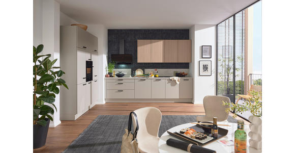 EINBAUKÜCHE   - Hellgrau, Design, Holzwerkstoff - Novel