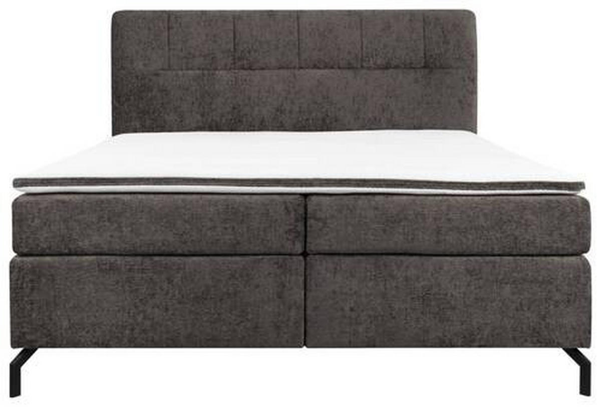 BOXSPRINGBETT 180/200 cm  in Braun  - Schwarz/Braun, Design, Textil/Metall (180/200cm) - Esposa