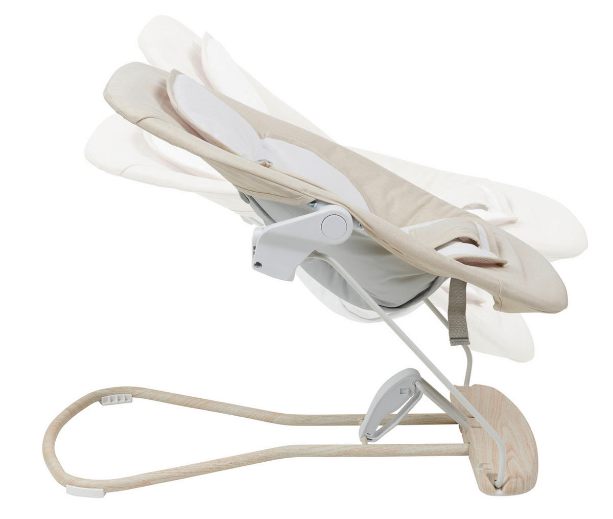 DETSKÉ HOJDACIE KRESIELKO - béžová, Basics, kov/textil (66/45/48-58cm) - My Baby Lou