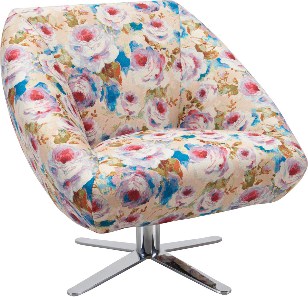 FOTELJA 88/82/81 cm , višebojna  - boja hroma/višebojna, Dizajnerski (88/82/81cm) - Landscape