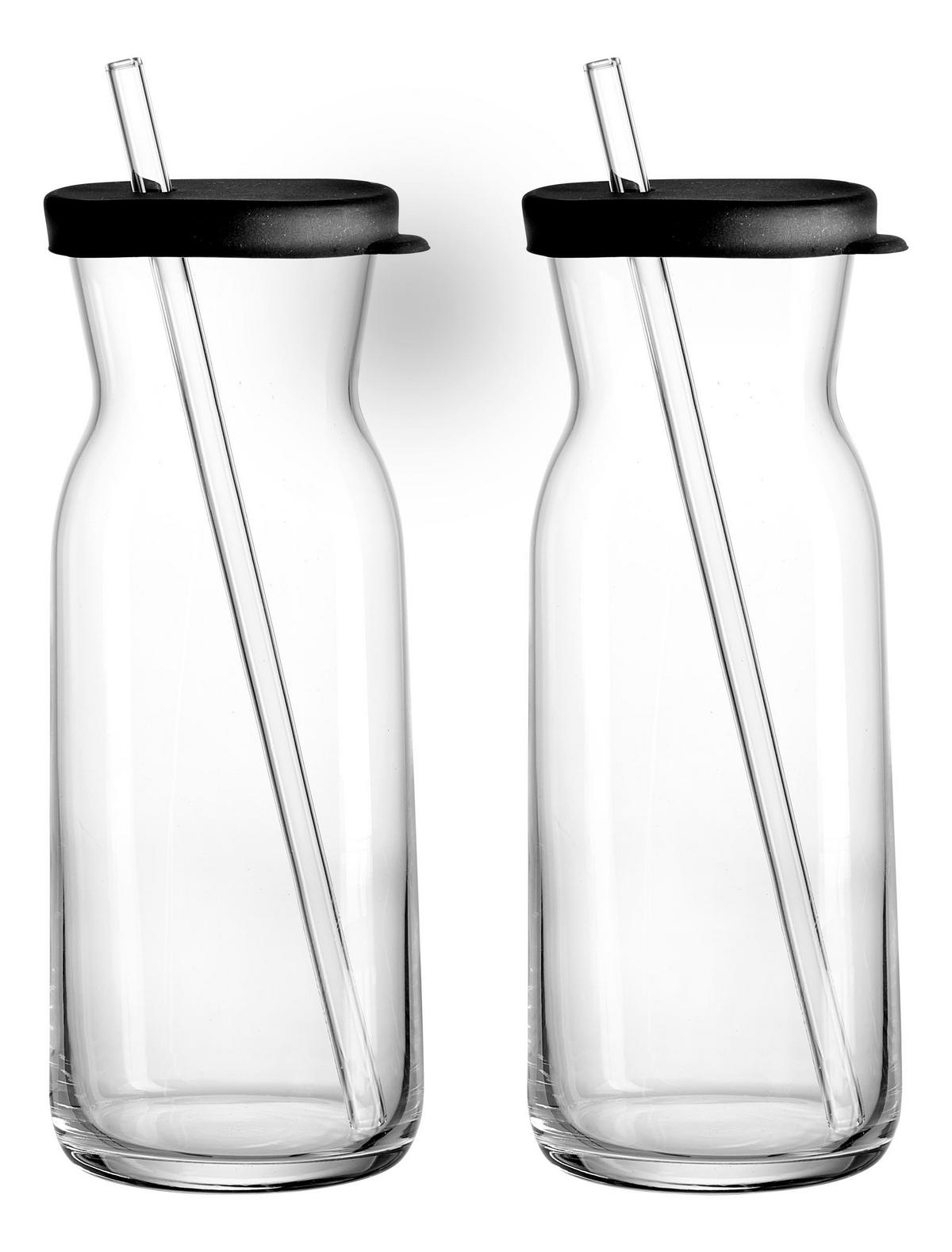 GLÄSERSET  6-teilig  - Klar/Schwarz, Basics, Glas/Kunststoff - Ritzenhoff Breker