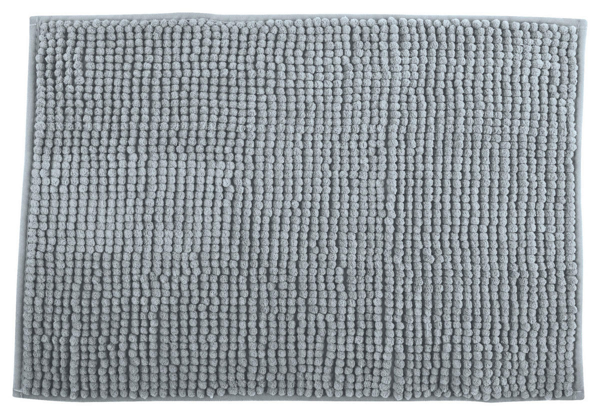 BADTEPPICH Grau 50/80 cm  - Grau, KONVENTIONELL (50/80cm) - Spirella