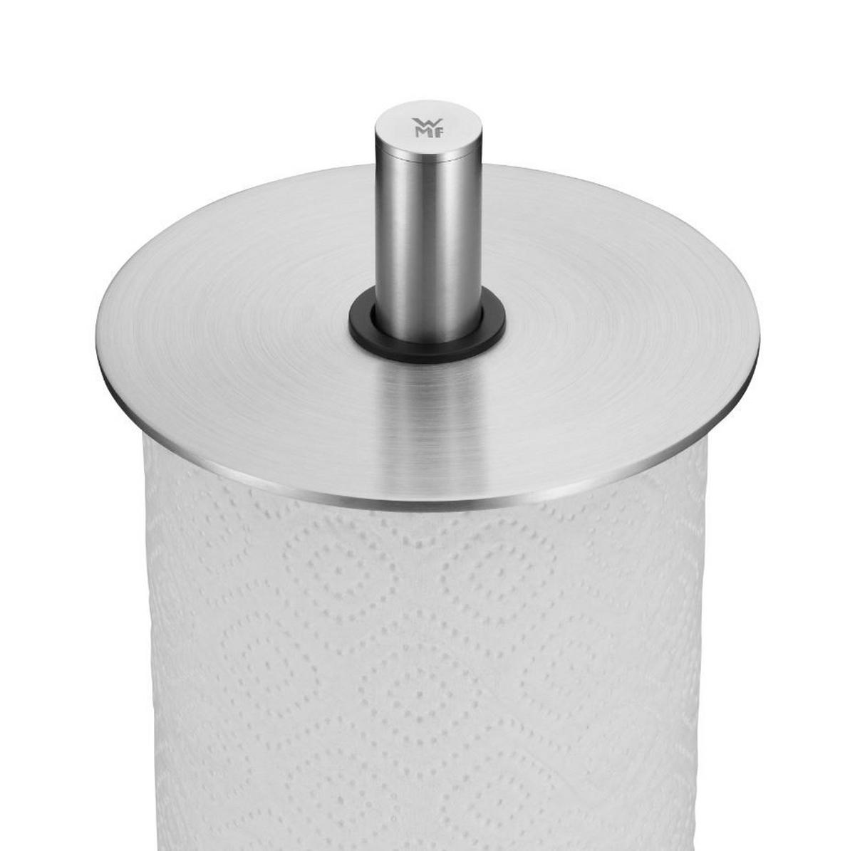 DRŽAČ ZA PAPIRNI UBRUS - boja nerđajućeg čelika/crna, Dizajnerski, metal/plastika (32cm) - WMF