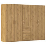DREHTÜRENSCHRANK  in Eichefarben  - Eichefarben, Design, Holzwerkstoff/Kunststoff (251/197/60cm) - Novel