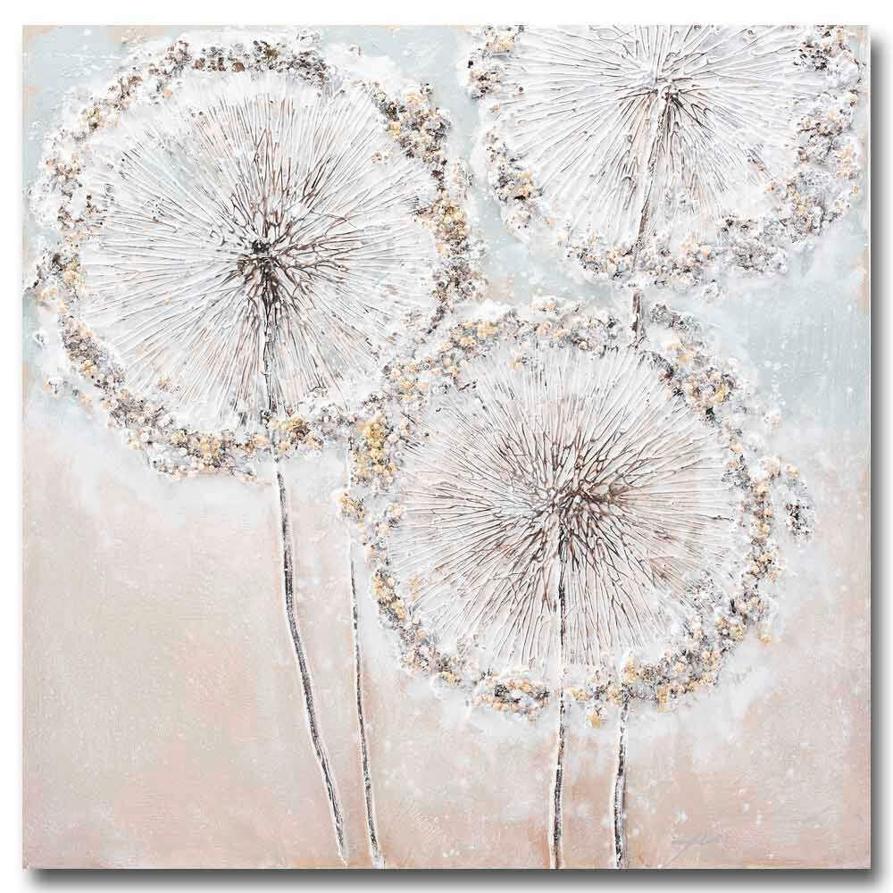 OLEJOMAĽBA, 100/100 cm - biela/béžová, Basics, drevo (100/100cm)