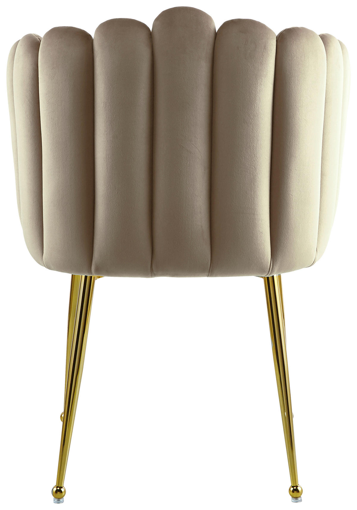 STOL MED ARMSTÖD järn  - beige/guldfärgad, Design, metall/plast (59/85/56cm) - Kayoom
