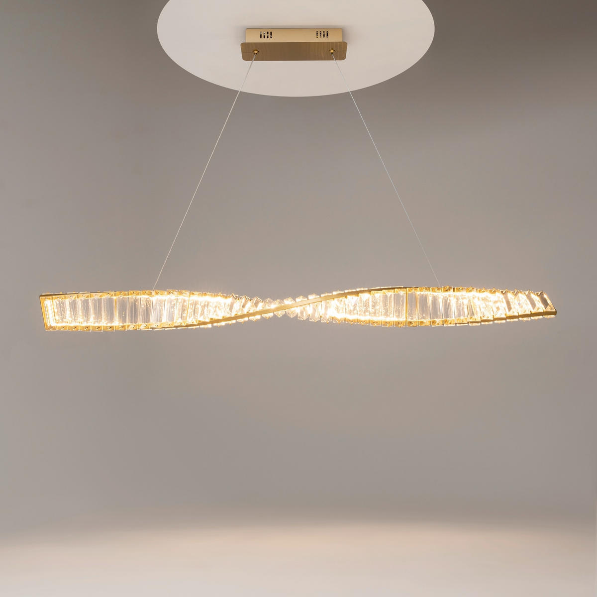 PENDELLEUCHTE Krone 100/311.1/8 cm  - Messingfarben, Design, Metall (100/311.1/8cm) - MAYTONI