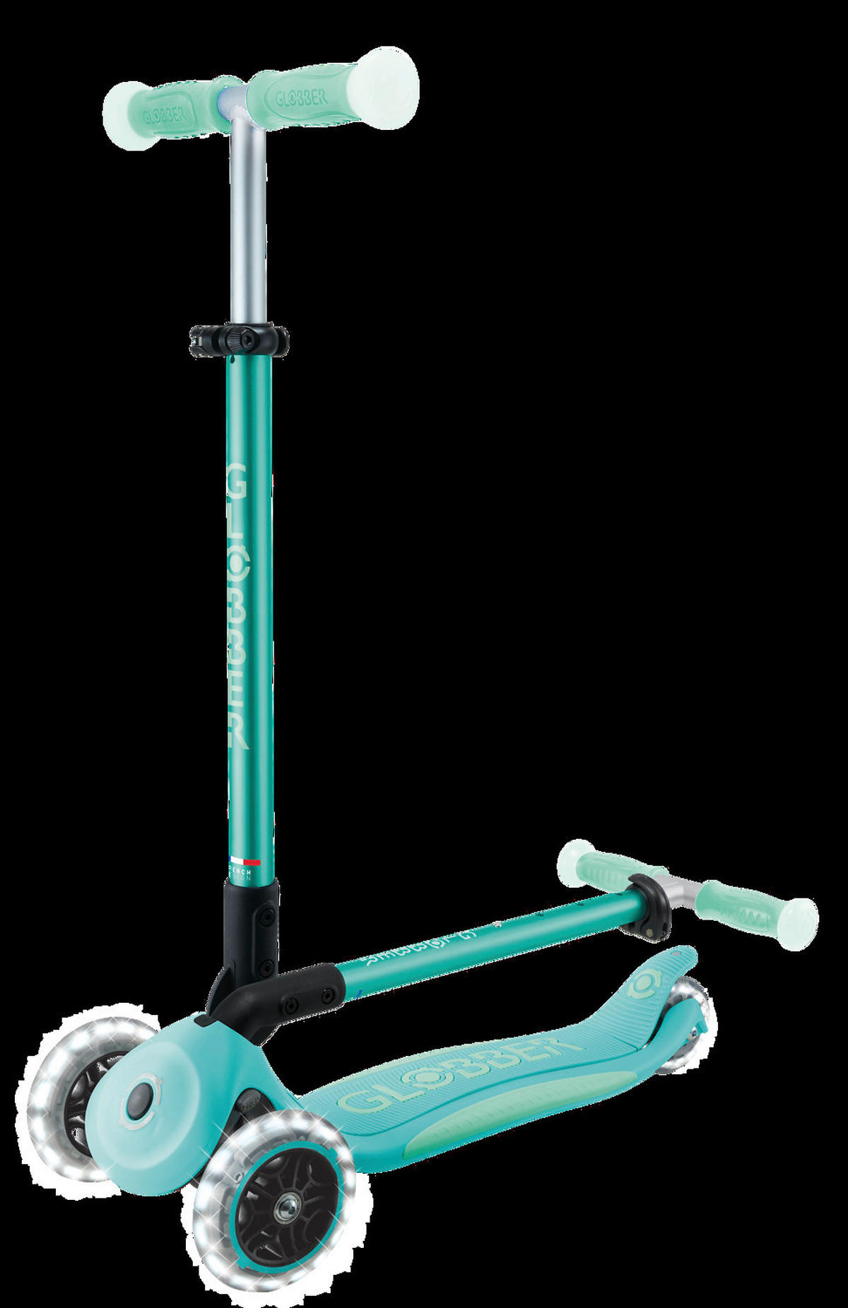 KINDERSCOOTER  - Mintgrün, Basics, Kunststoff (57,5/28/82.5cm) - GLOBBER