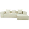 ECKSOFA in Cord Beige   - Beige, Design, Textil (270/60/100cm) - P & B