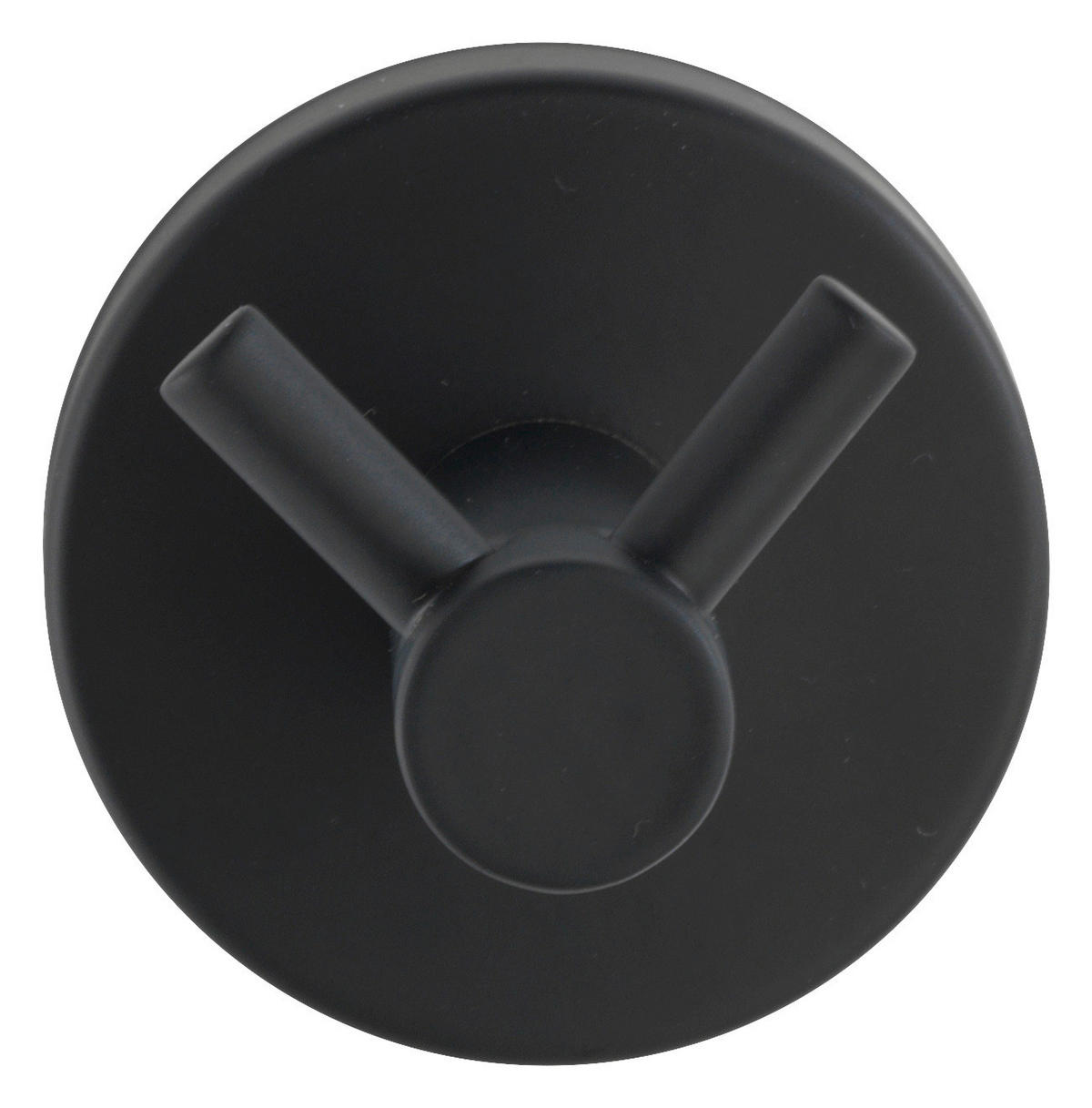 HANDTUCHHAKEN - Schwarz, Basics, Metall (5,5/5,5/5,5cm) - Wenko