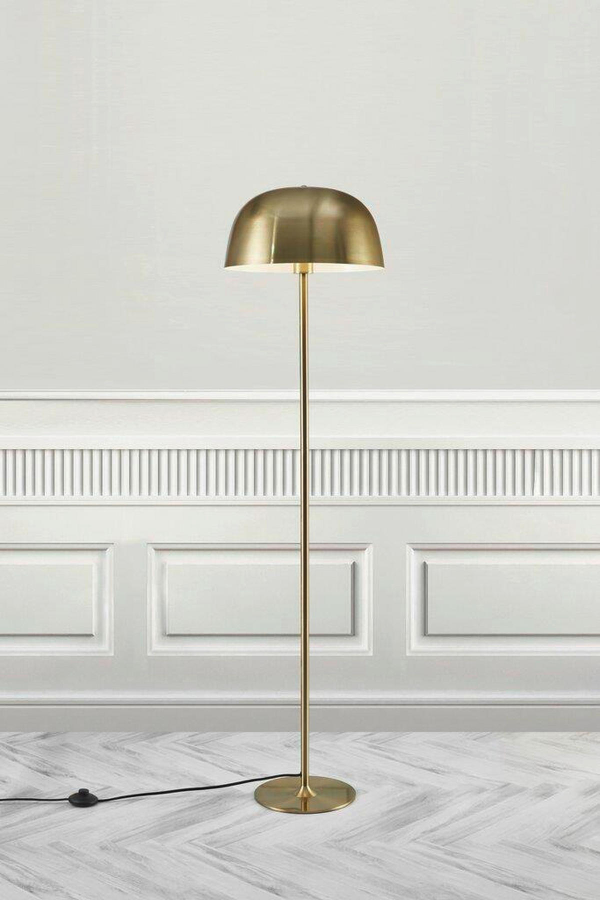 STEHLEUCHTE 36/140 cm    - Messingfarben, Design, Metall (36/140cm) - Nordlux