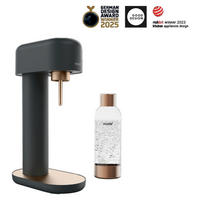 WASSERSPRUDLER RUBY 2 BLACK/COPPER  - Roségold/Schwarz, Basics, Metall (24/14/41cm) - mysoda