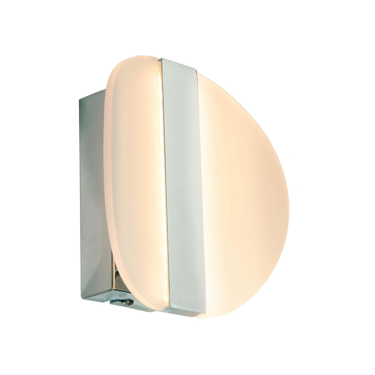 LED-WANDLEUCHTE 6/16/7.5 cm   - Chromfarben, Basics, Kunststoff/Metall (6/16/7.5cm) - Näve
