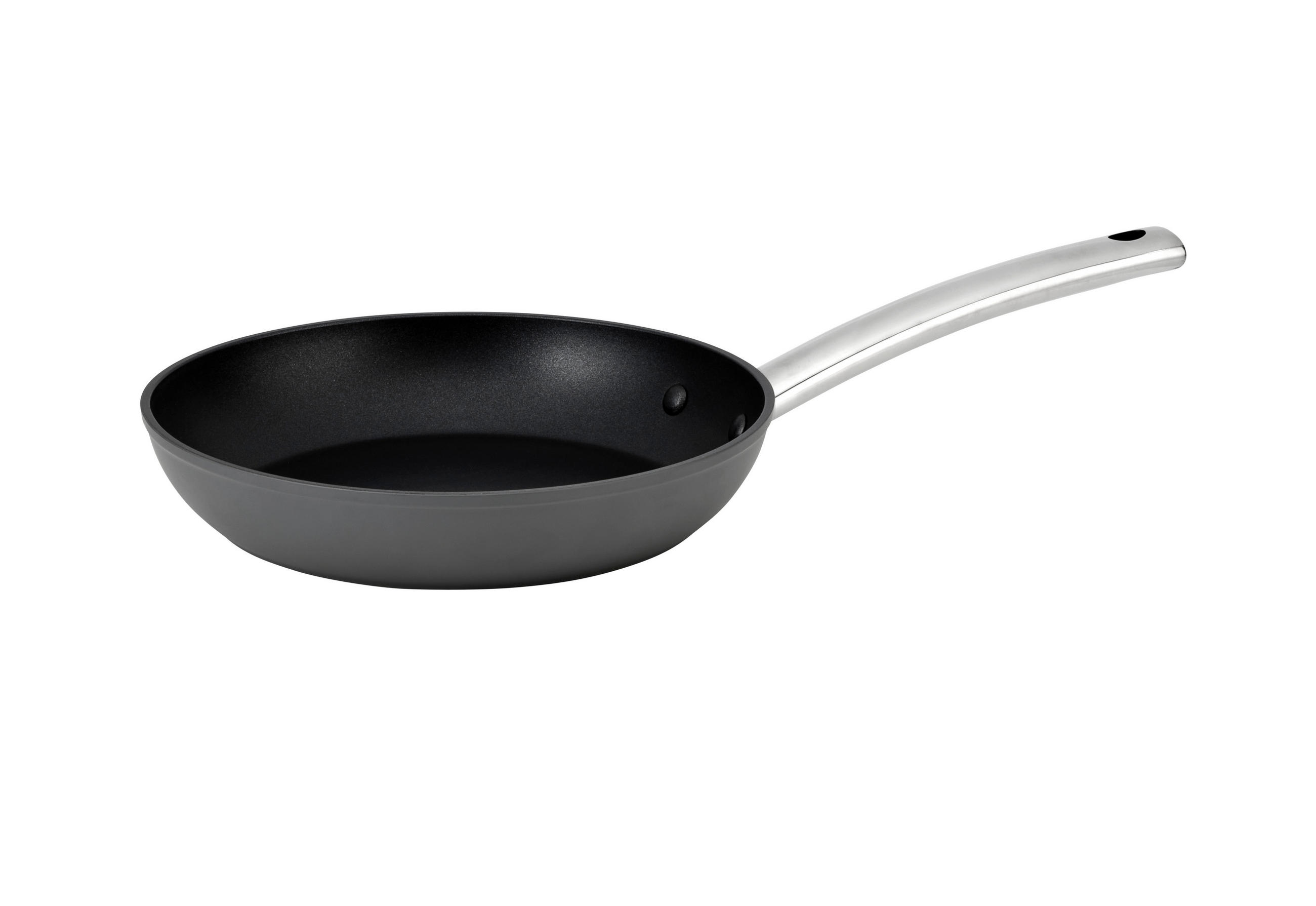 BRATPFANNE 24 cm  - Silberfarben/Schwarz, Basics, Metall (24cm) - Stanley Rogers
