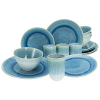 KOMBISERVICE Aquarius Blau Aquarius 16-teilig  - Blau/Weiss, Trend, Keramik (41/35/34cm) - Creatable