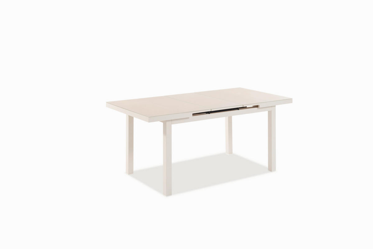 GARTENTISCH 140-180/90/76 cm  - Cappuccino, Design, Glas/Metall (140-180/90/76cm) - Niehoff Garden