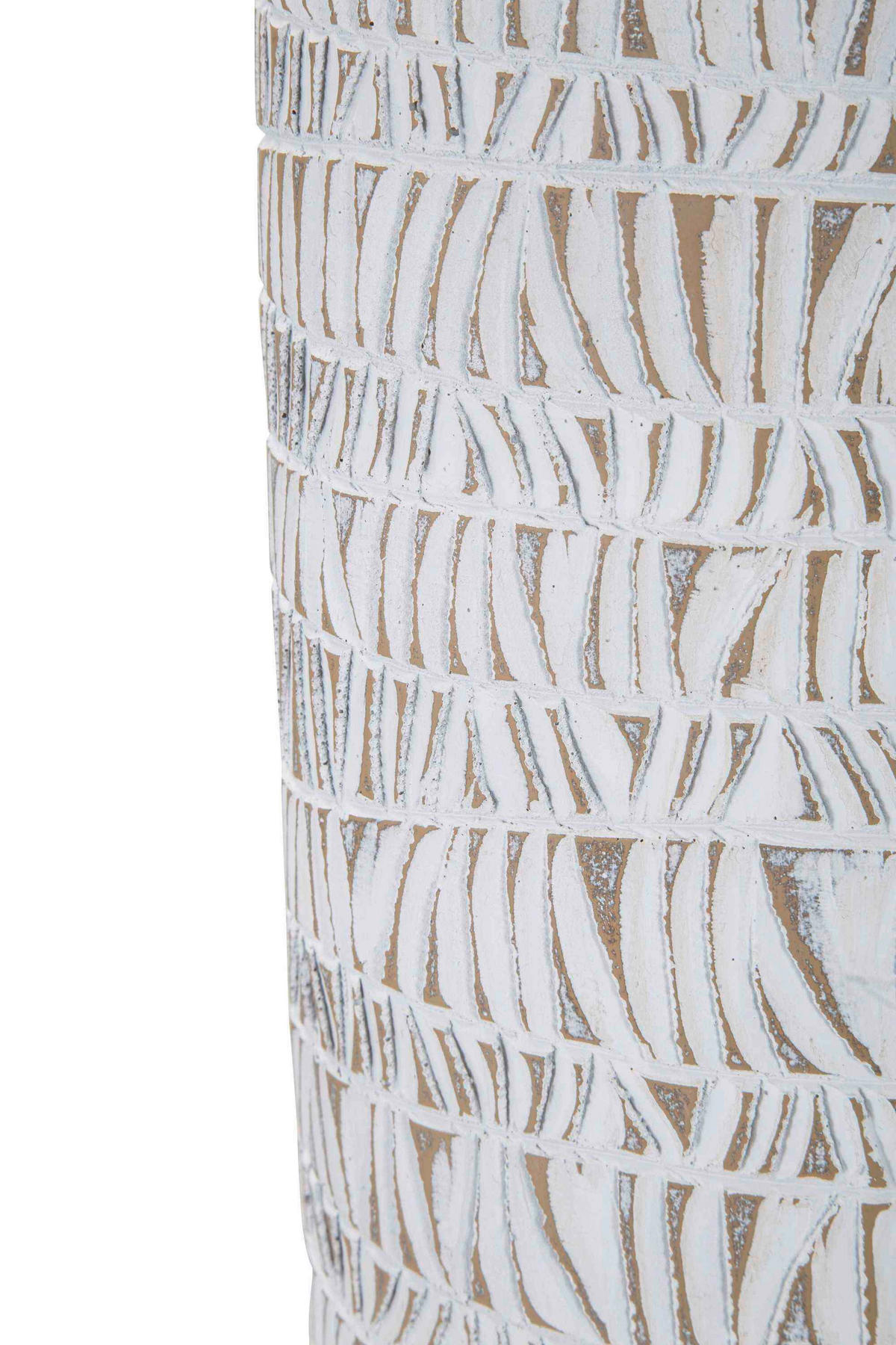 Vase Polyresin Nairobi Oval  - Weiß, Basics, Kunststoff (19/50/12cm)