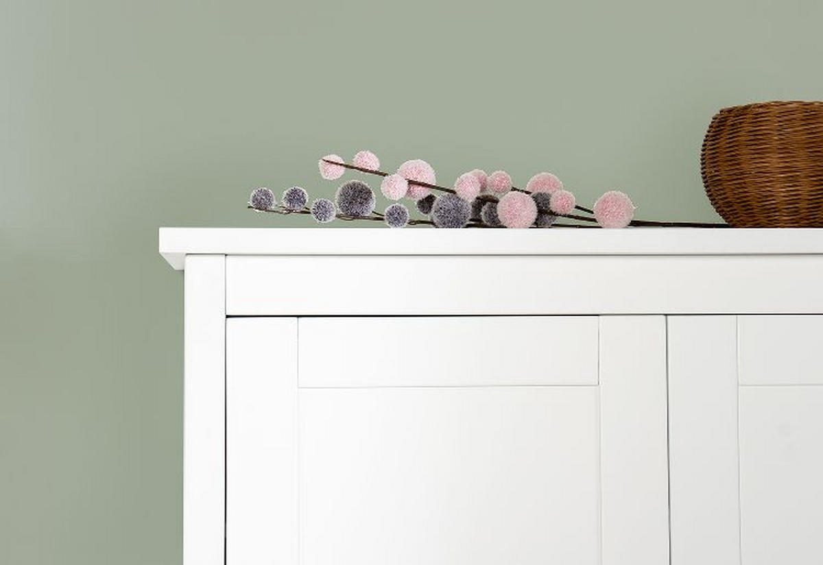 BABYKLEIDERSCHRANK Chalet Weiß  - Weiß, Basics, Holz (103/185cm) - Pinolino