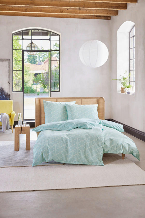 WENDEBETTWÄSCHE E-Julien Renforcé 155/220 cm  - Mintgrün, Basics, Textil (155/220cm) - Esprit