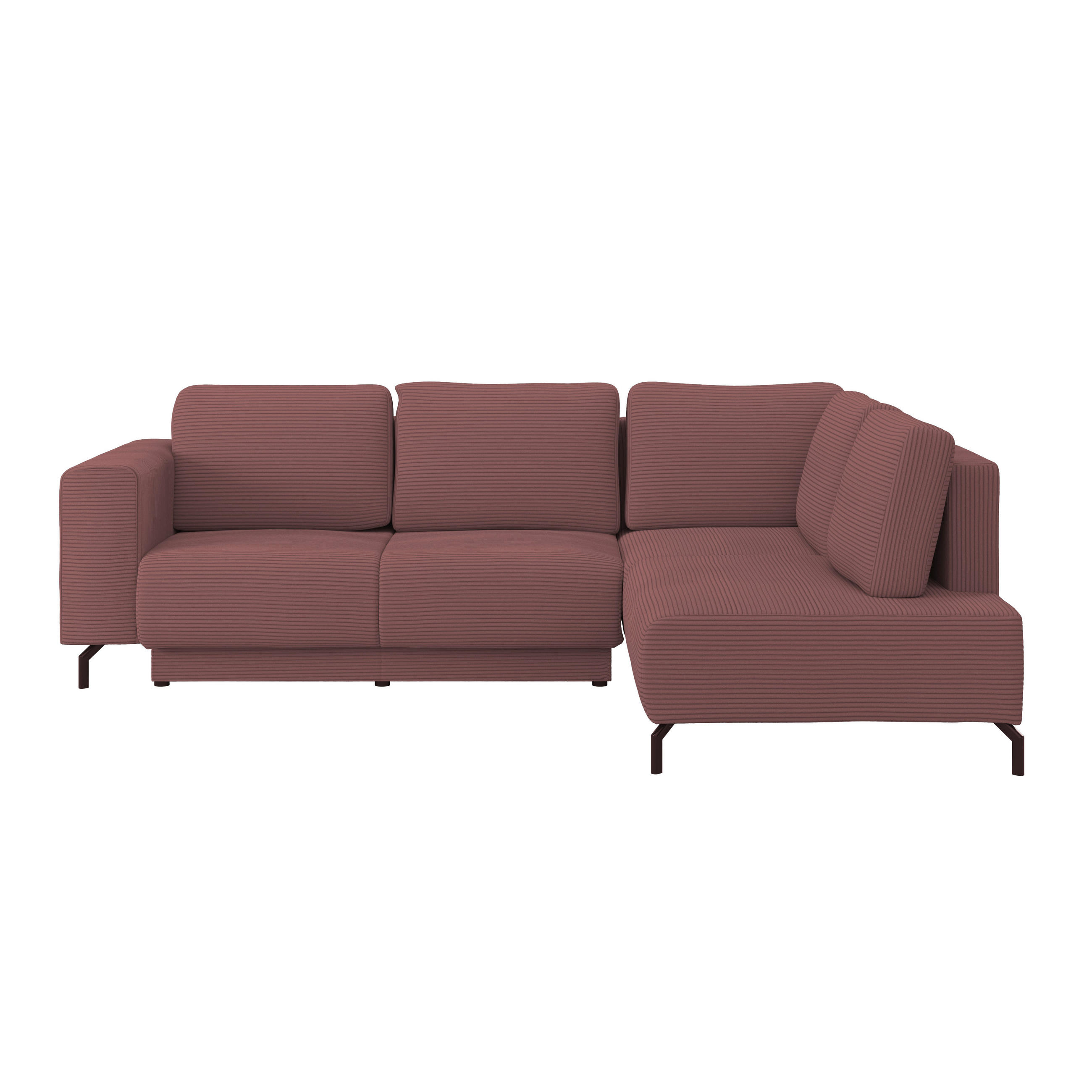 Ecksofa Mit Schlaffunktion Veni Altrosa 272x210 Cm